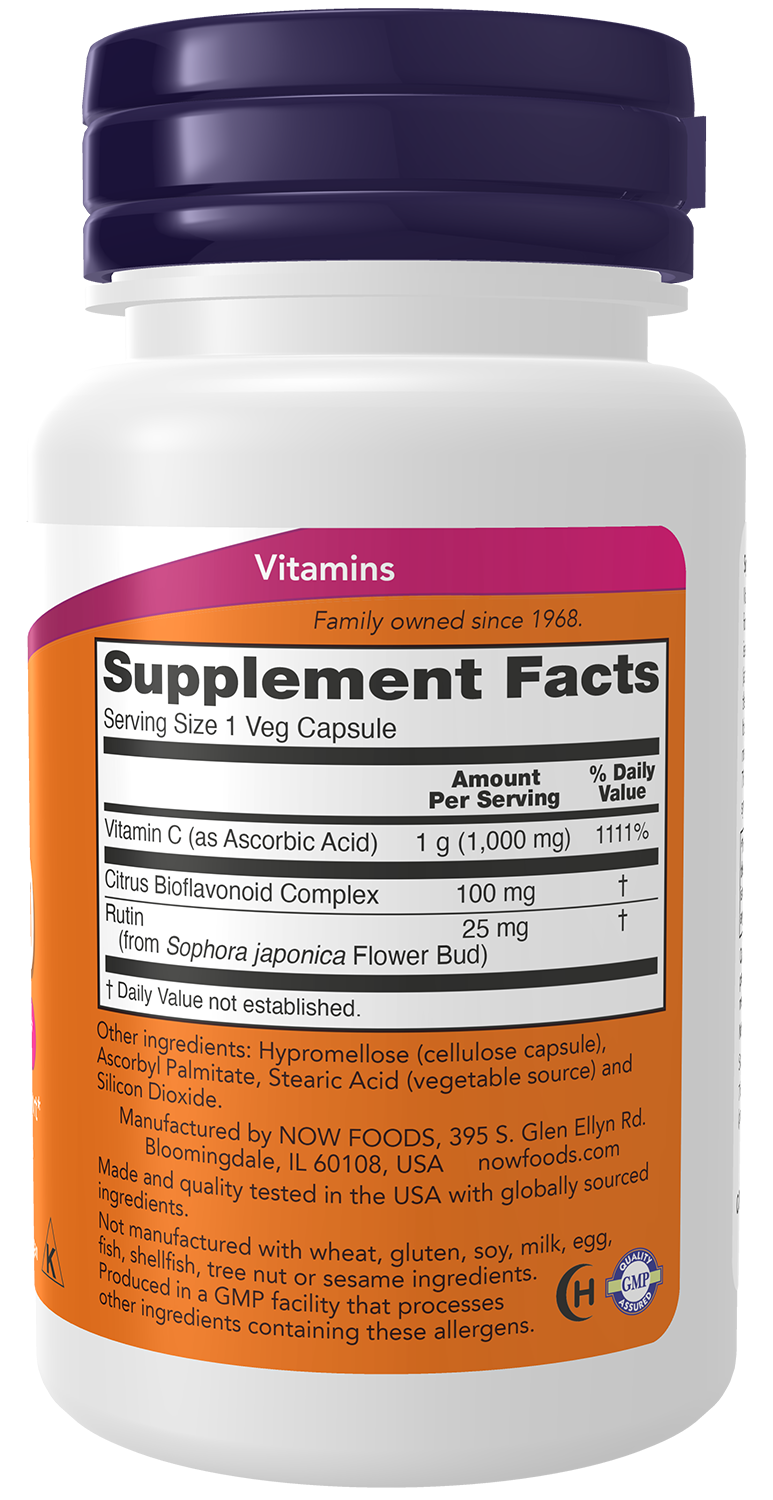 Vitamin C-1000 with 100mg Bioflavonoids - 500 vcaps