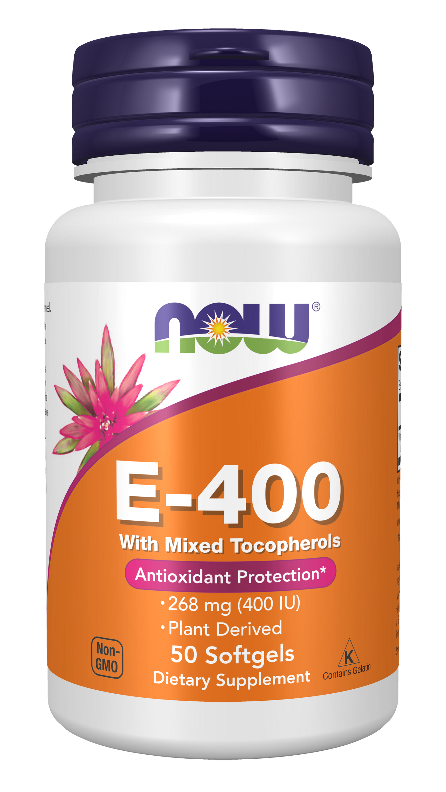 Vitamin E-400 - Natural (Mixed Tocopherols) - 50 softgels