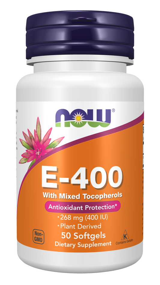 Vitamin E-400 - Natural (Mixed Tocopherols) - 50 softgels
