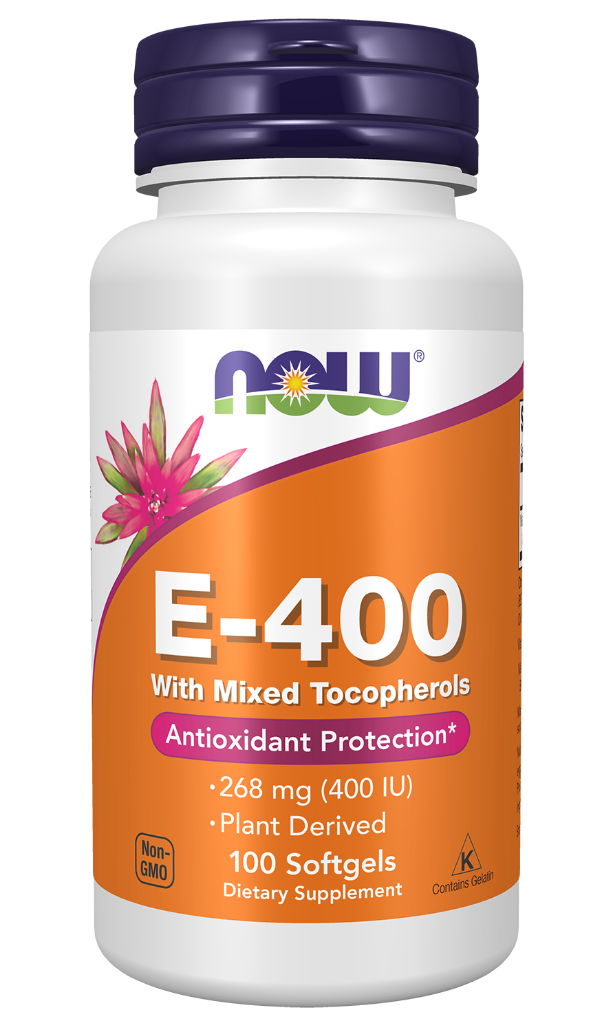 Vitamin E-400 - Natural (Mixed Tocopherols) - 50 softgels