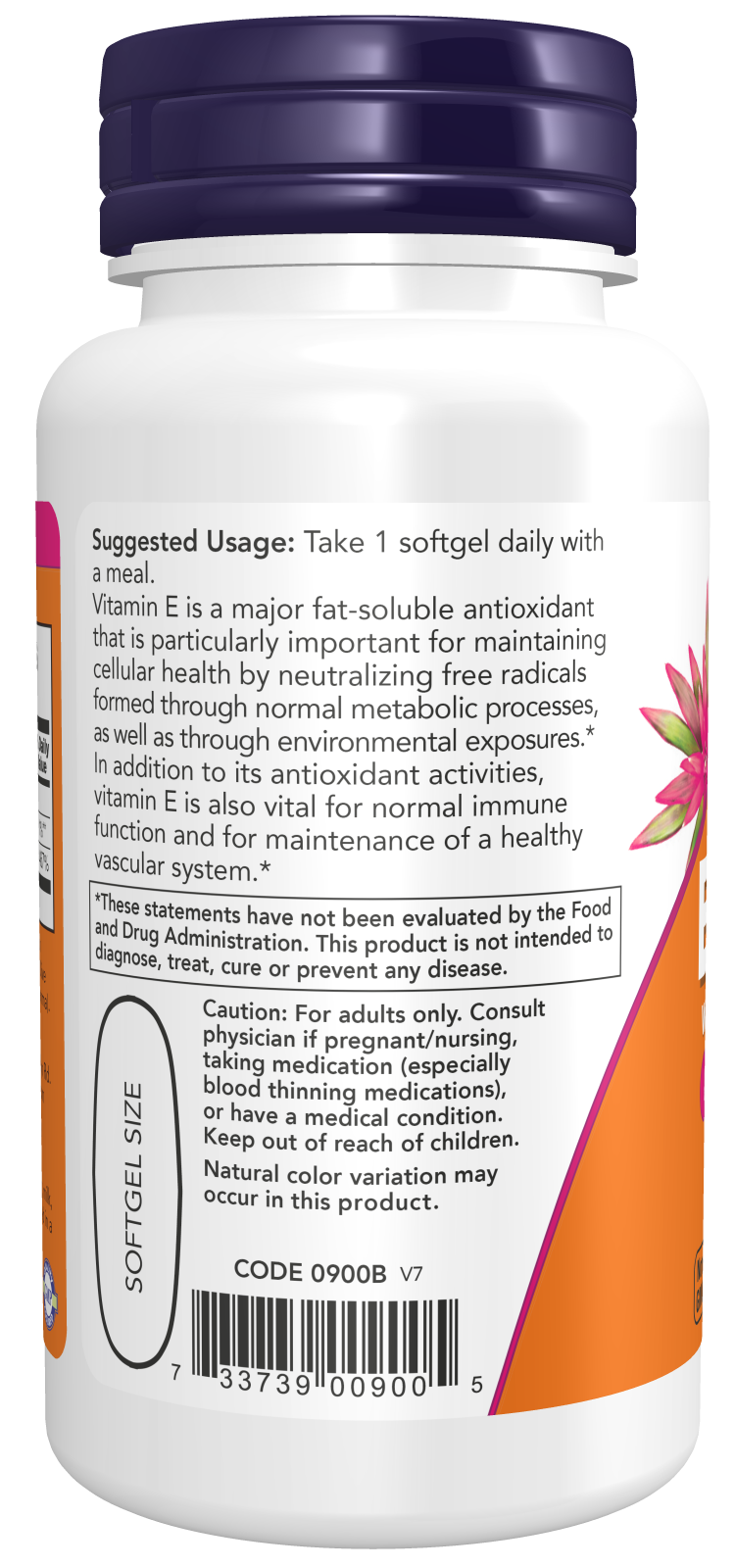 Vitamin E-1000 - Natural (Mixed Tocopherols) - 100 softgels
