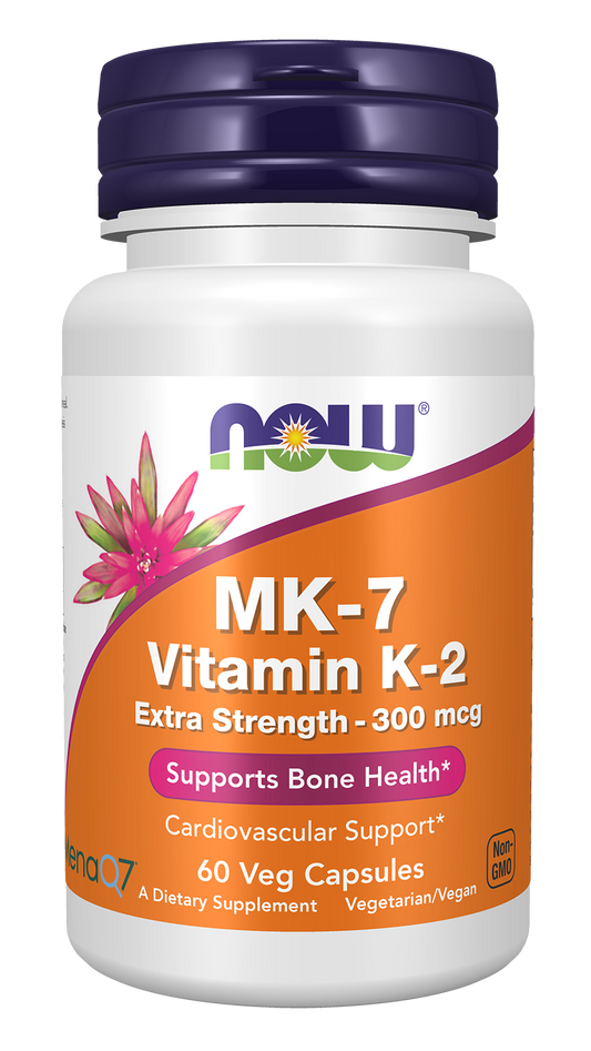 MK-7 Vitamin K-2, 300mcg Extra Strength - 120 vcaps