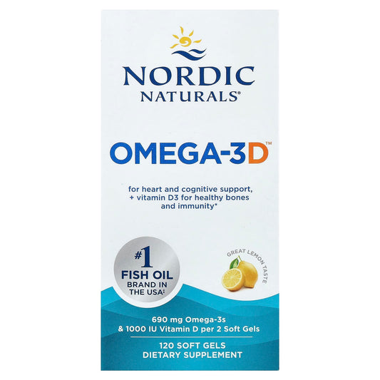 Omega-3D, 690mg Lemon - 120 softgels