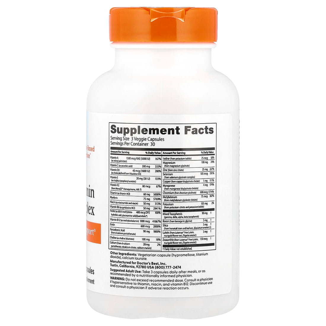 Doctor's Best Lutein from OptiLut, 20mg - 120 vcaps - image 7