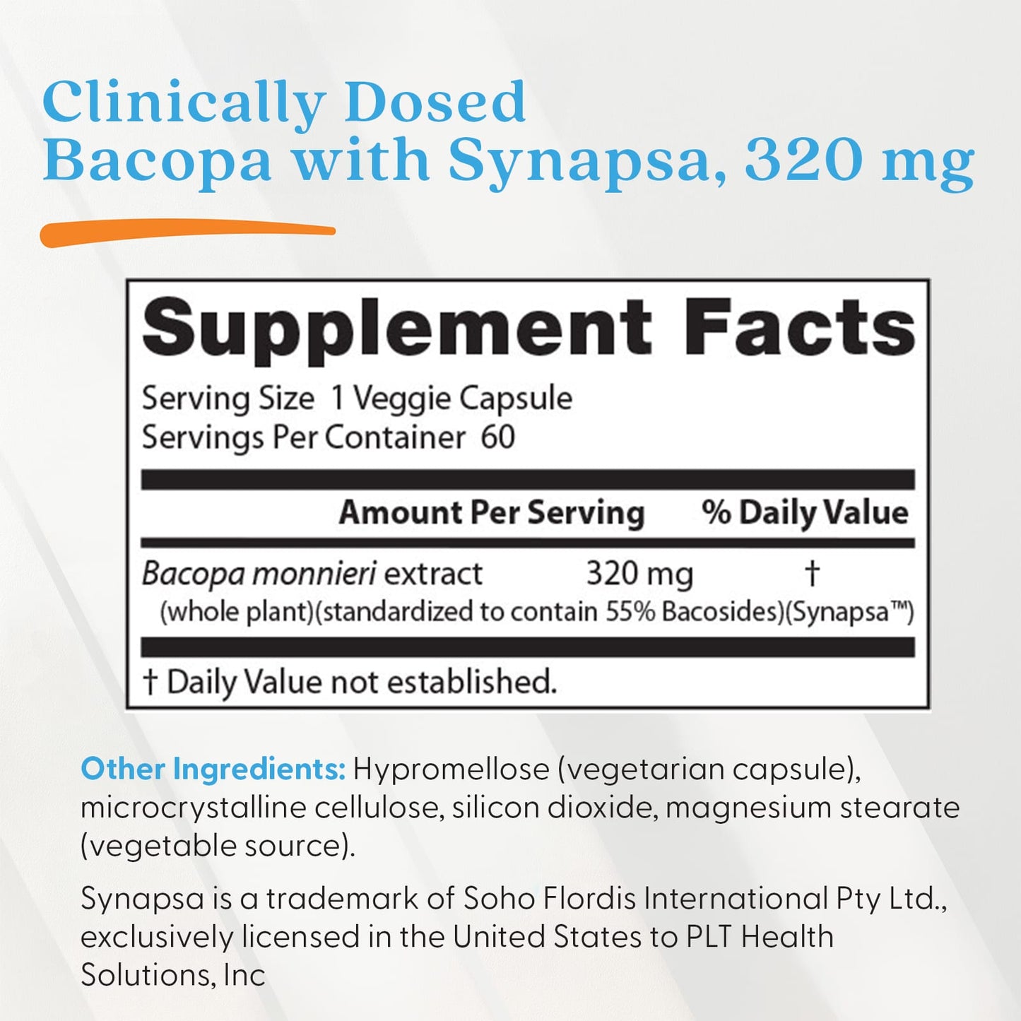 Bacopa, 320mg - 60 vcaps