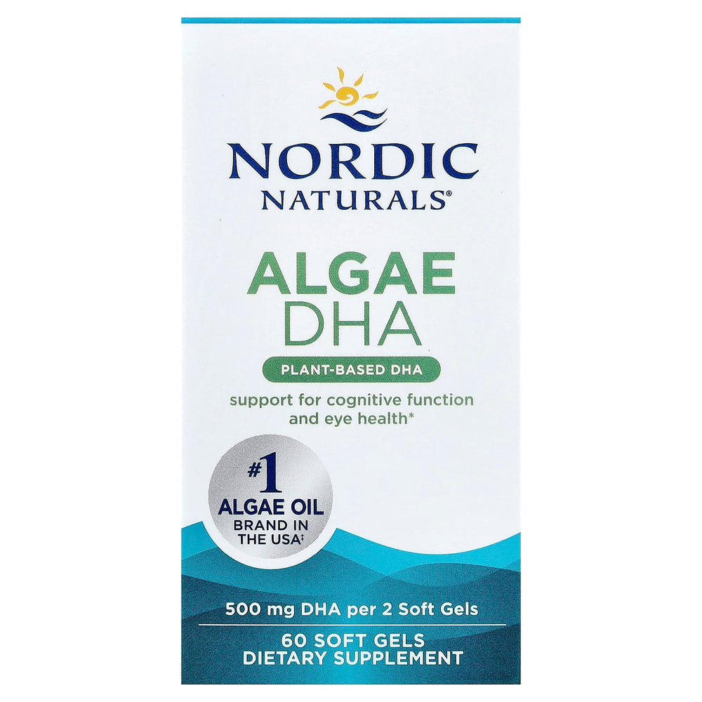 Nordic Naturals Algae DHA, 500mg - 60 softgels
