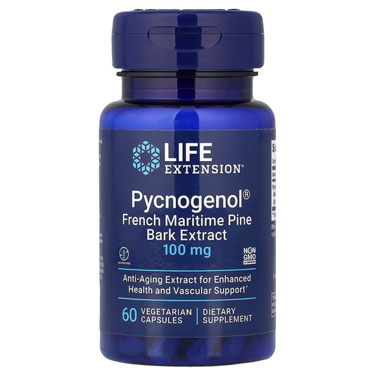 Pycnogenol French Maritime Pine Bark Extract, 100mg - 60 vcaps