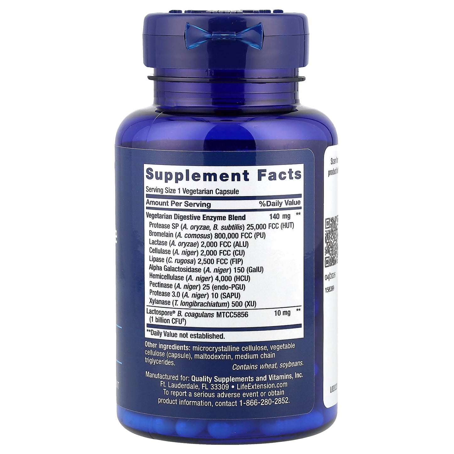 Enhanced Super Digestive Enzymes and Probiotics - 60 vcaps