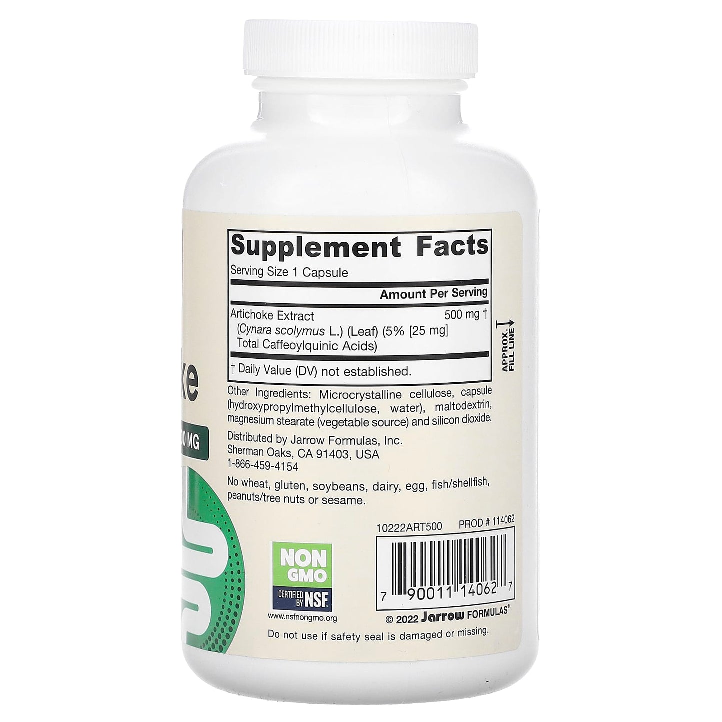 Artichoke, 500mg - 180 vcaps