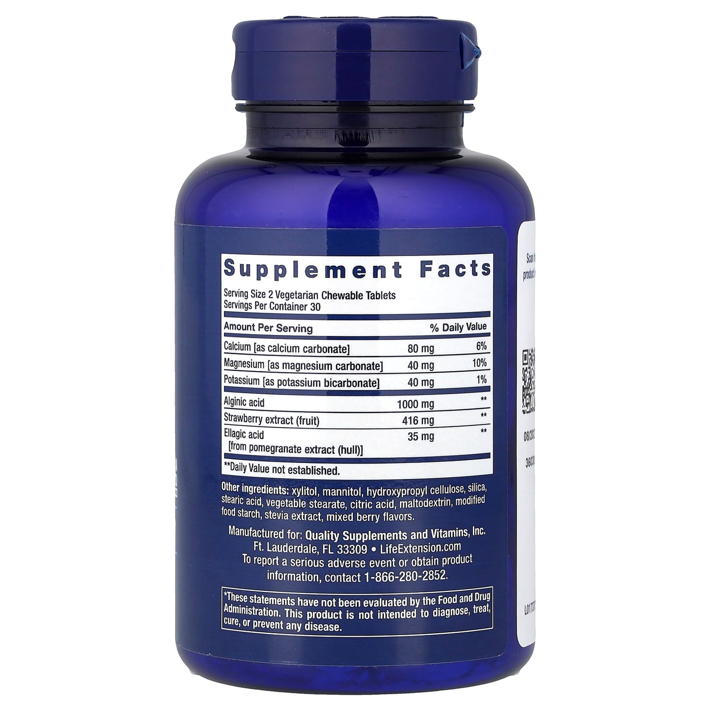 Esophageal Guardian, Berry Flavor - 60 vegetarian chewable tabs