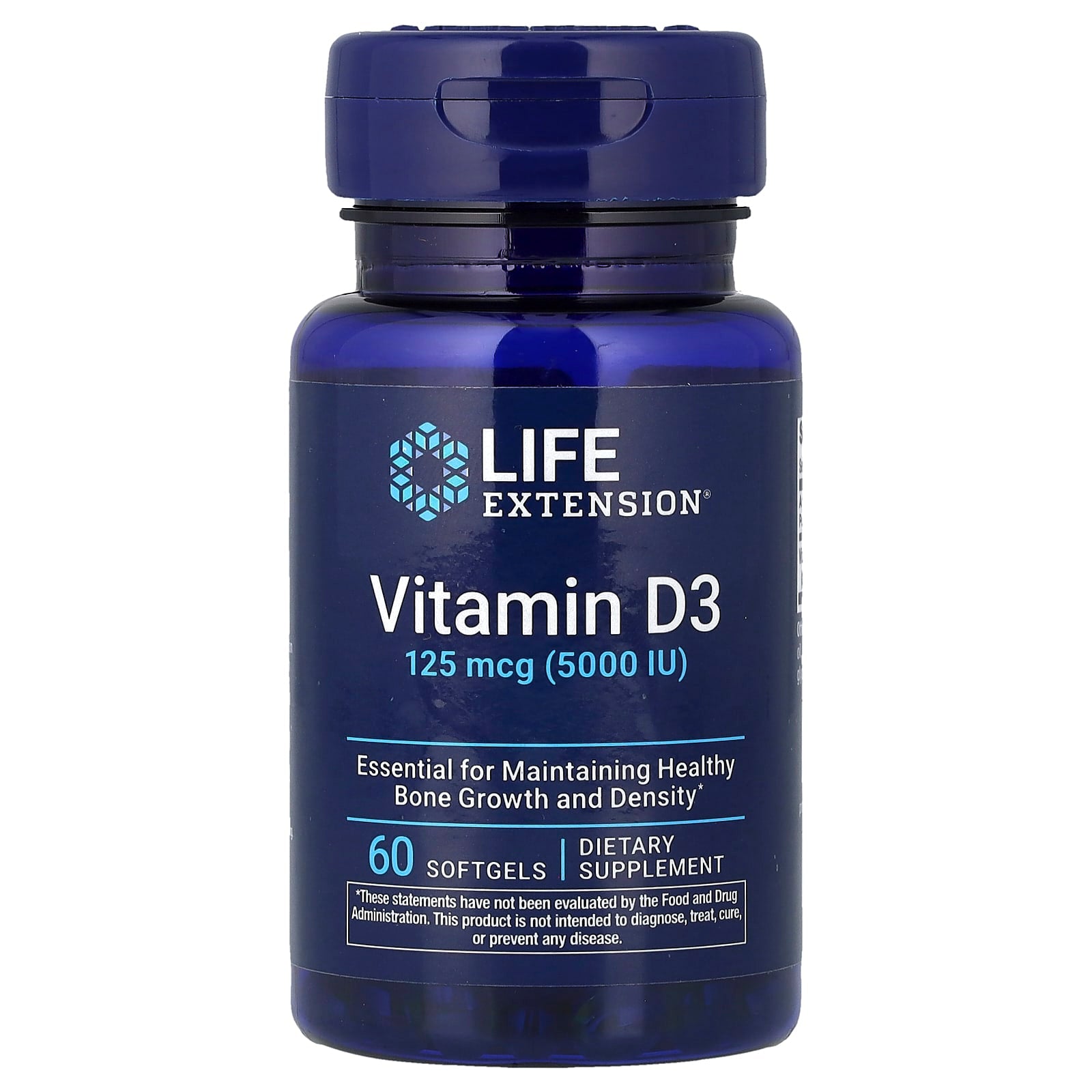 Vitamin D3, 5000IU - 60 softgels