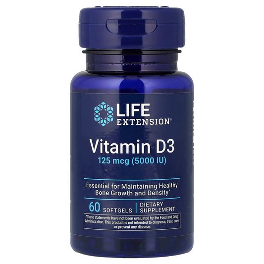 Vitamin D3, 5000IU - 60 softgels