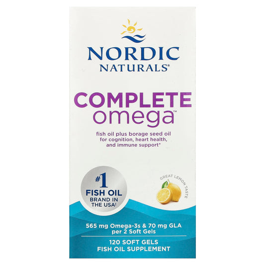 Complete Omega-D3, 565mg Lemon - 120 softgels