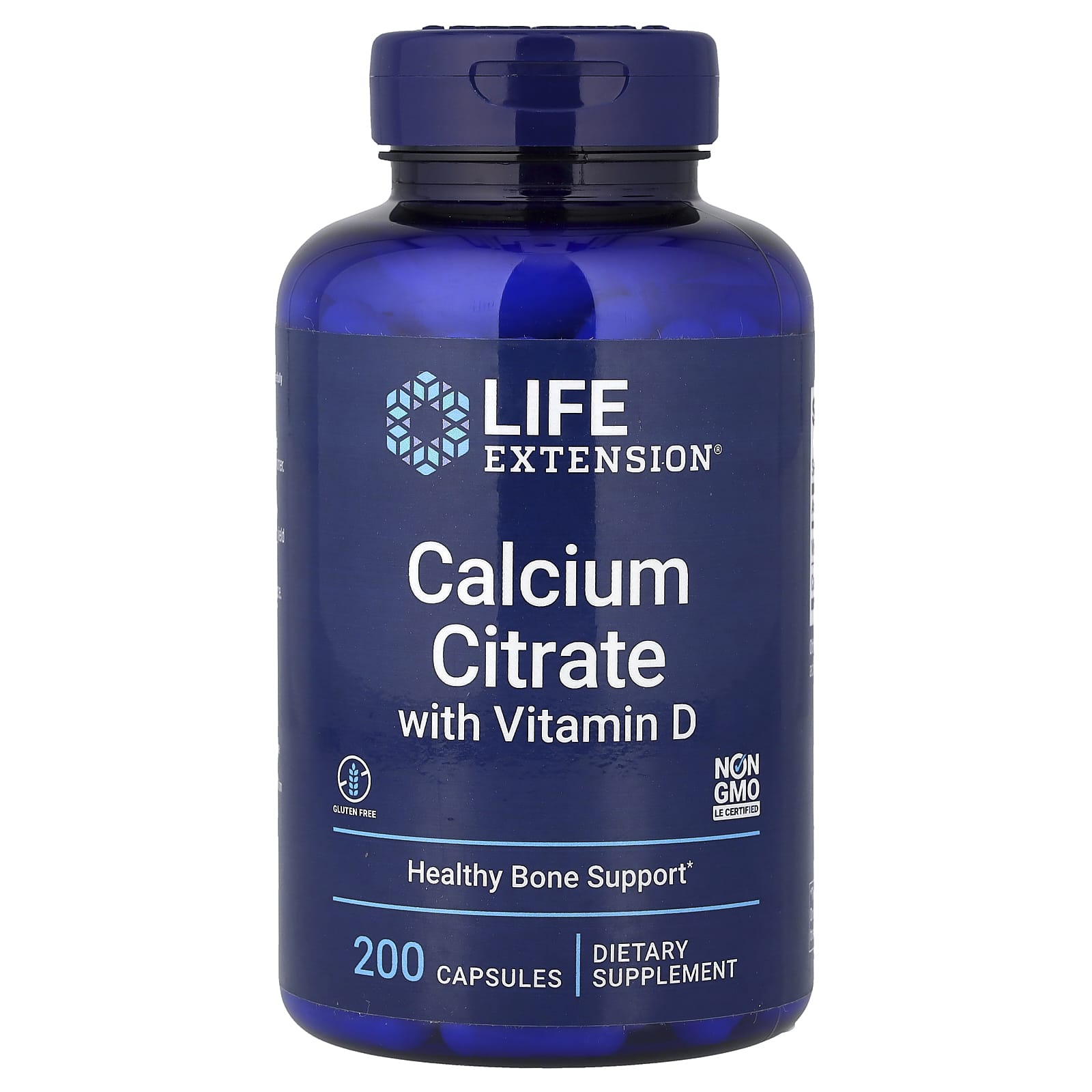 Calcium Citrate with Vitamin D - 200 vcaps