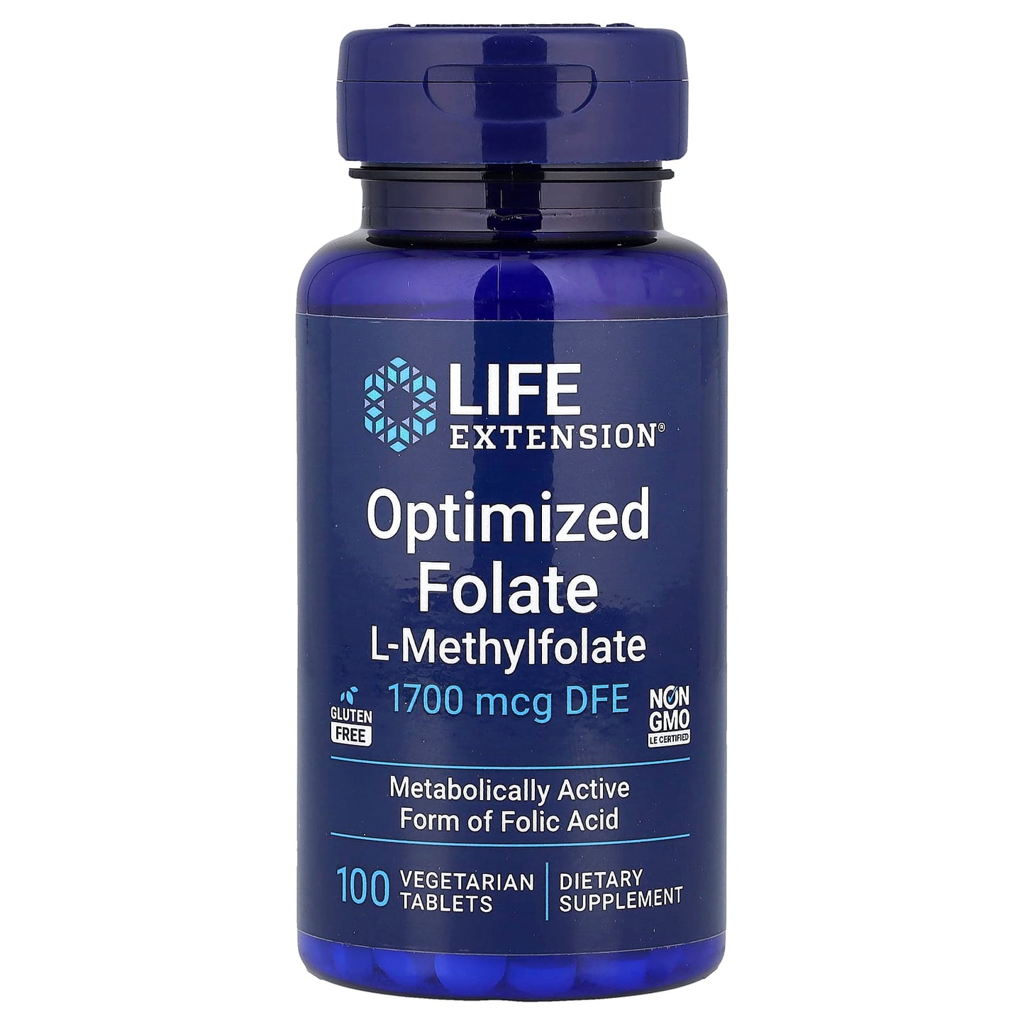 Optimized Folate, 1700mcg - 100 vegetarian tabs