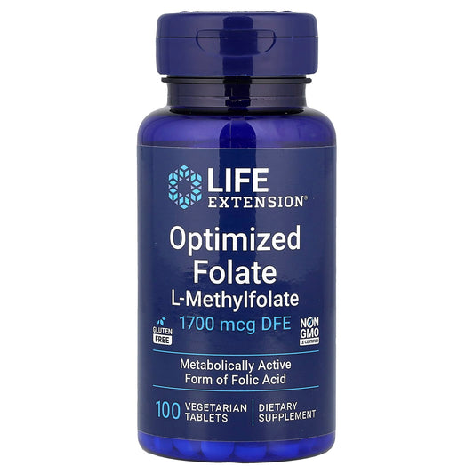 Optimized Folate, 1700mcg - 100 vegetarian tabs