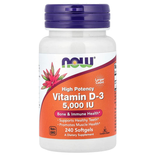 Vitamin D-3, 5000 IU - 240 softgels