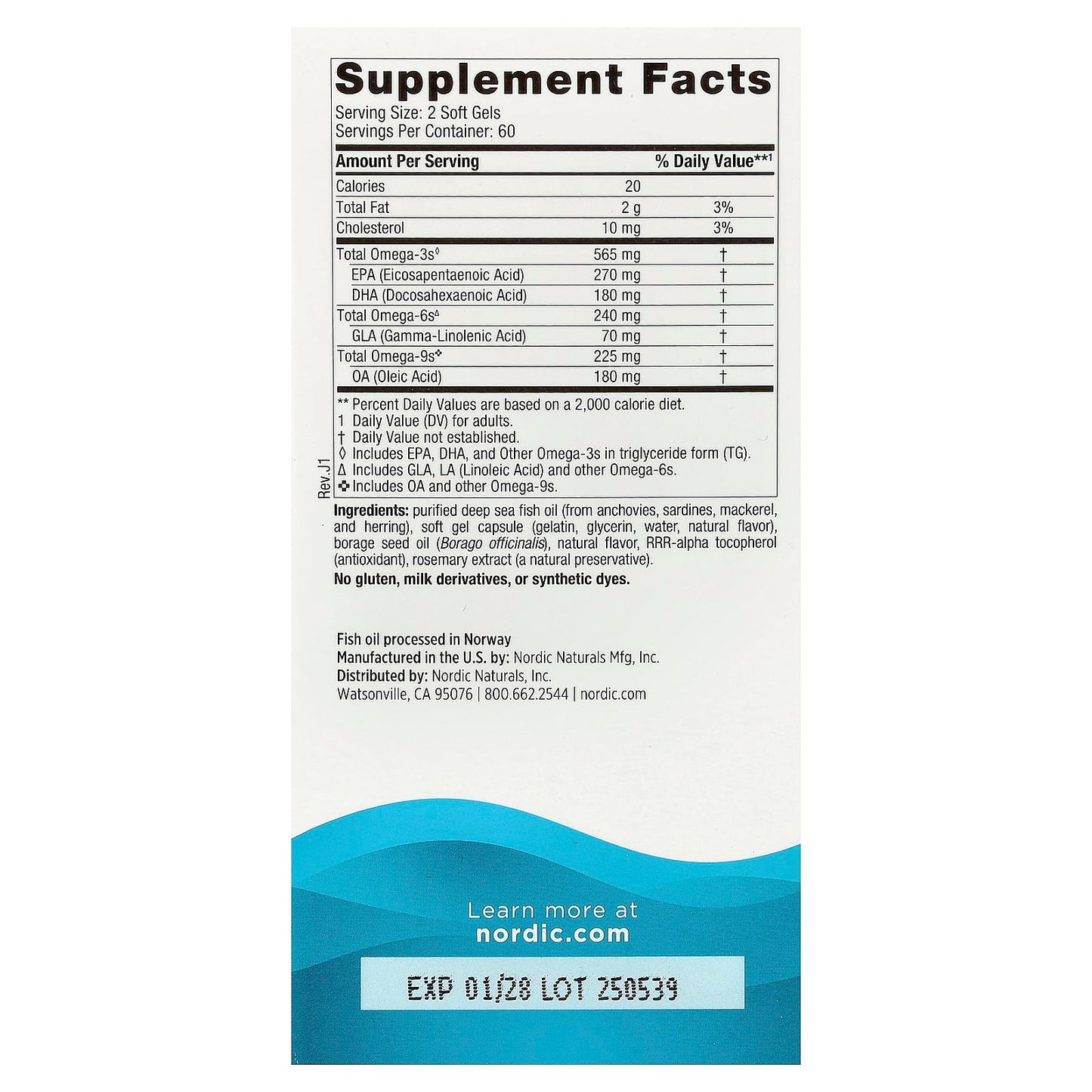 Complete Omega-D3, 565mg Lemon - 120 softgels