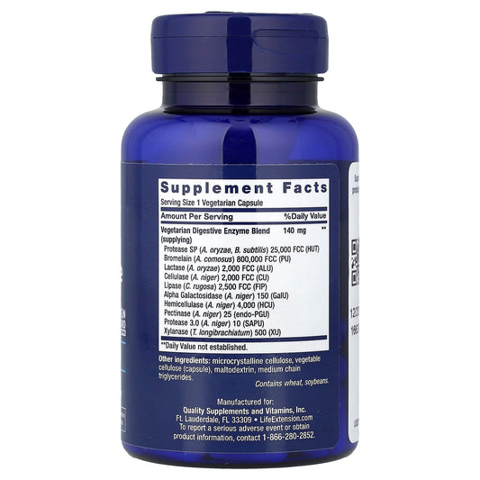 Enhanced Super Digestive Enzymes - 60 vcaps