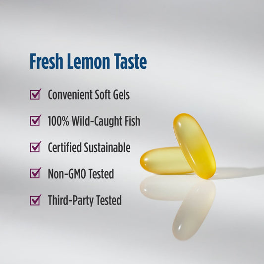 Complete Omega-D3, 565mg Lemon - 60 softgels