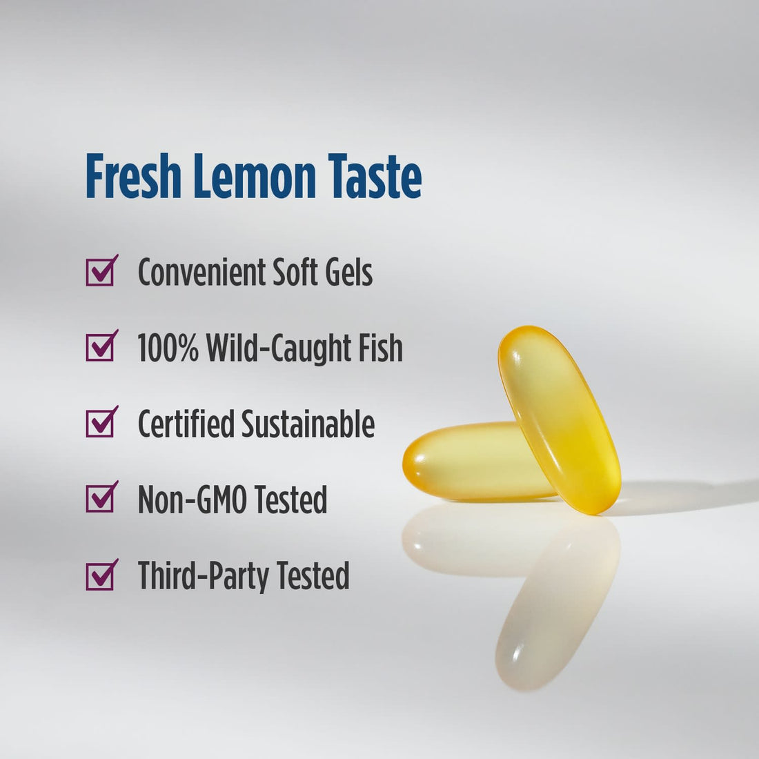 Nordic Naturals Complete Omega-D3, 565mg Lemon - 60 softgels - image 2