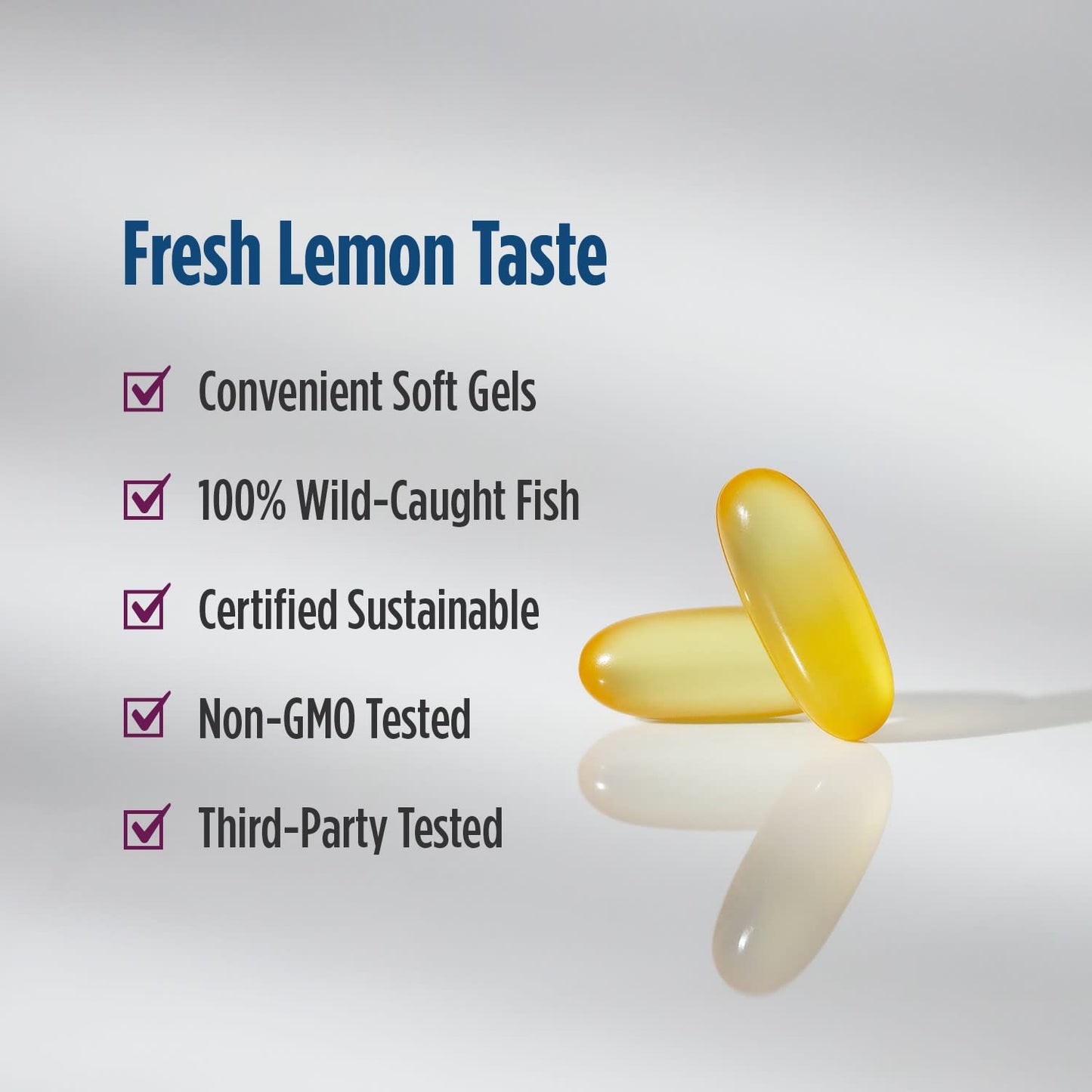 Complete Omega-D3, 565mg Lemon - 60 softgels