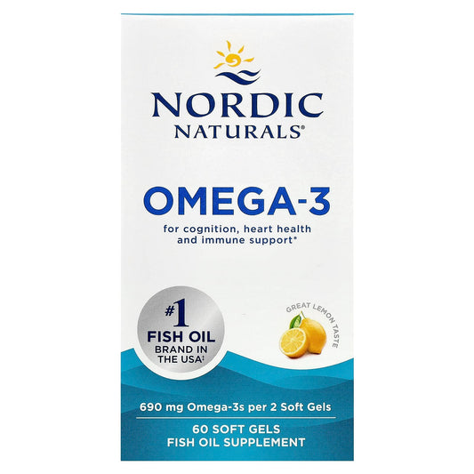 Omega-3, 690mg Lemon - 60 softgels