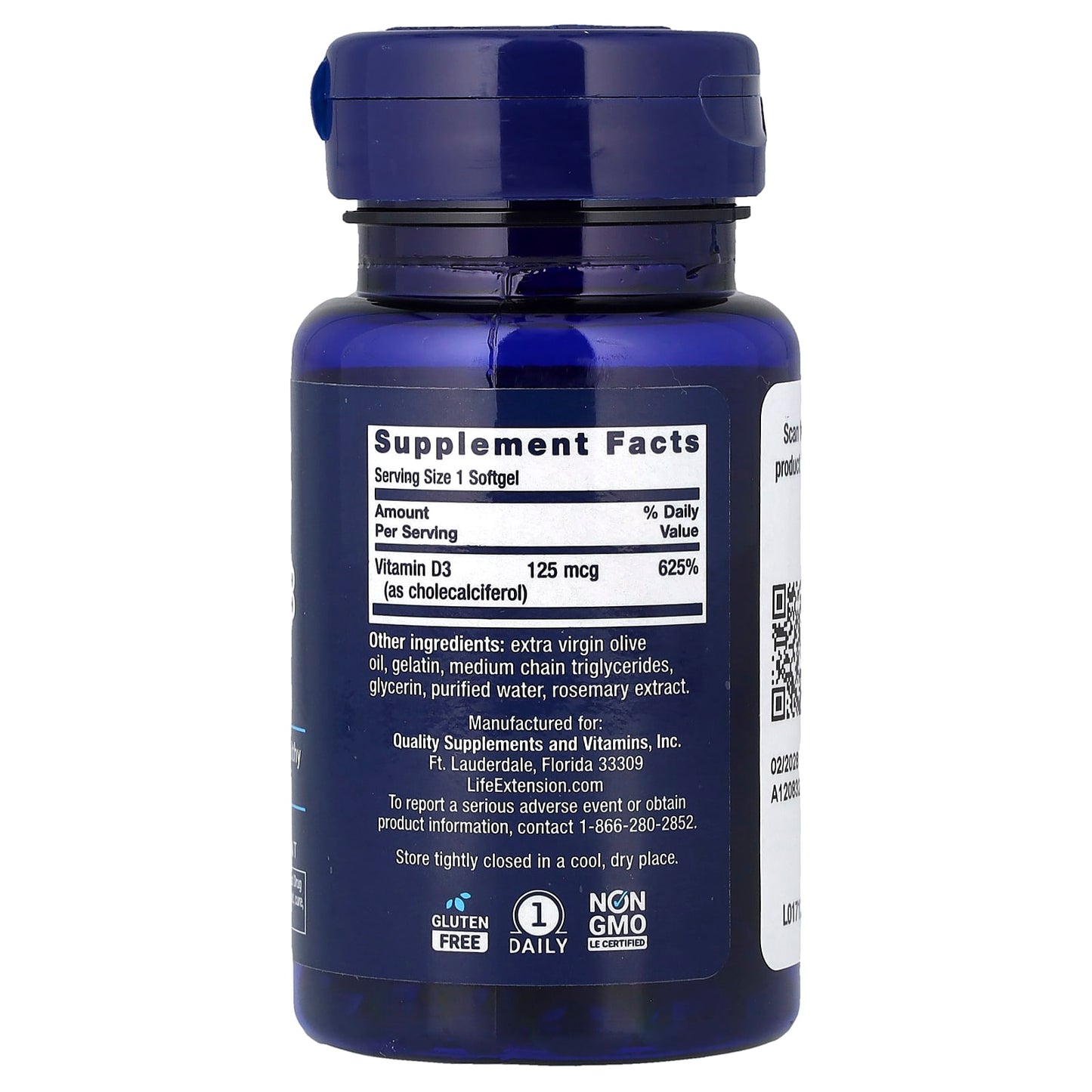 Vitamin D3, 5000IU - 60 softgels