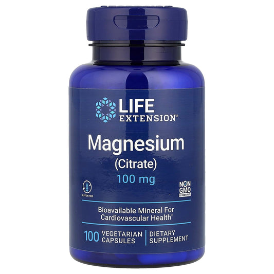 Magnesium (Citrate), 100mg - 100 vcaps