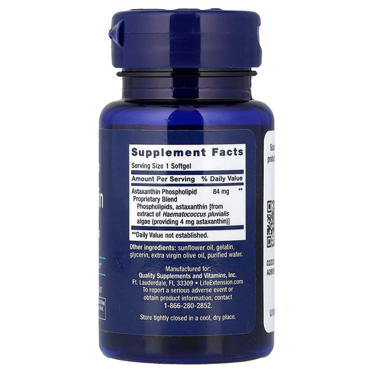 Astaxanthin with Phospholipids, 4mg - 30 softgels