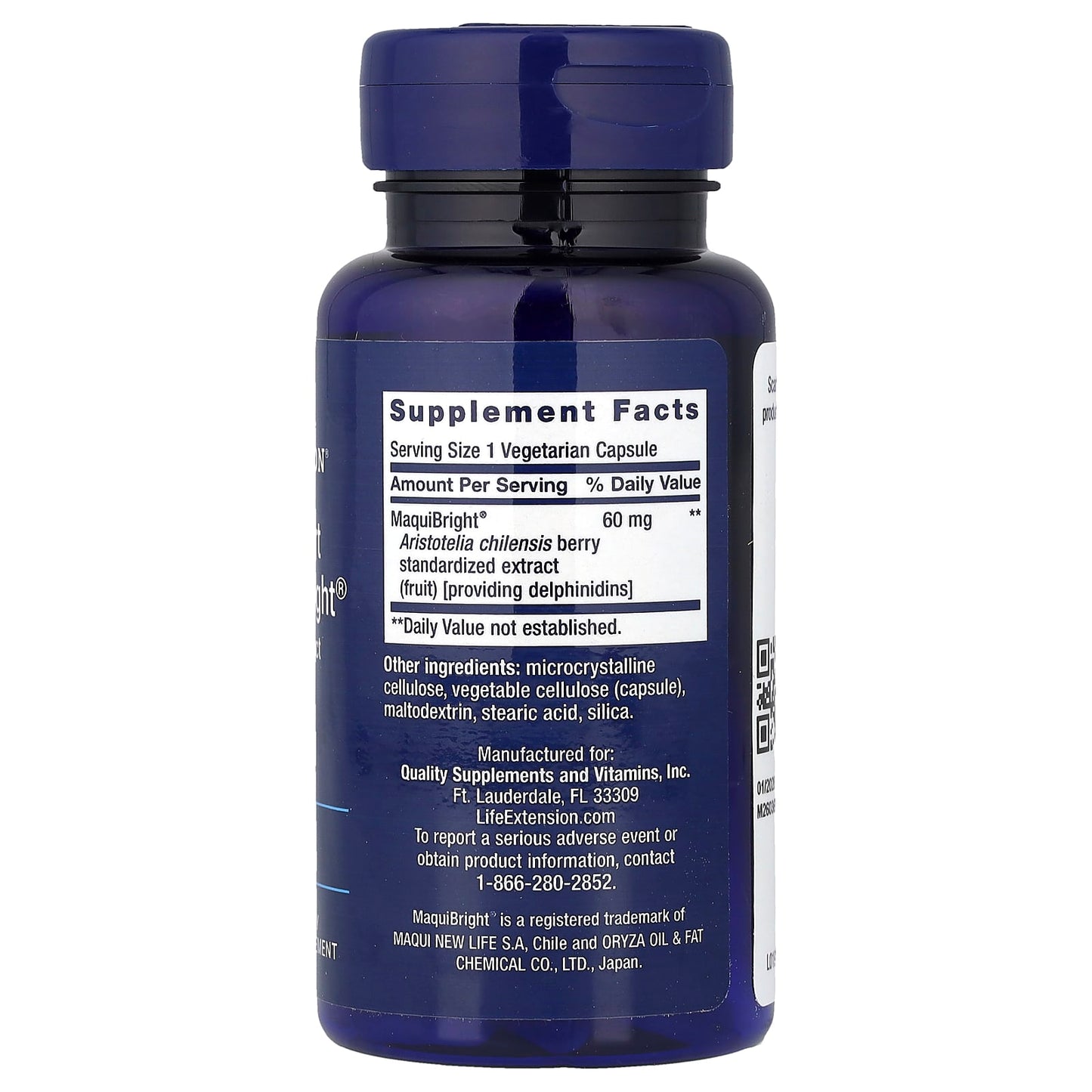 Tear Support with MaquiBright (Maqui Berry Extract), 60mg - 30 vcaps