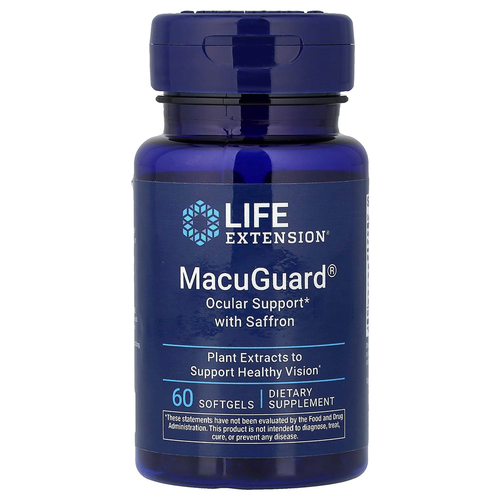Life Extension MacuGuard Ocular Support with Saffron - 60 softgels