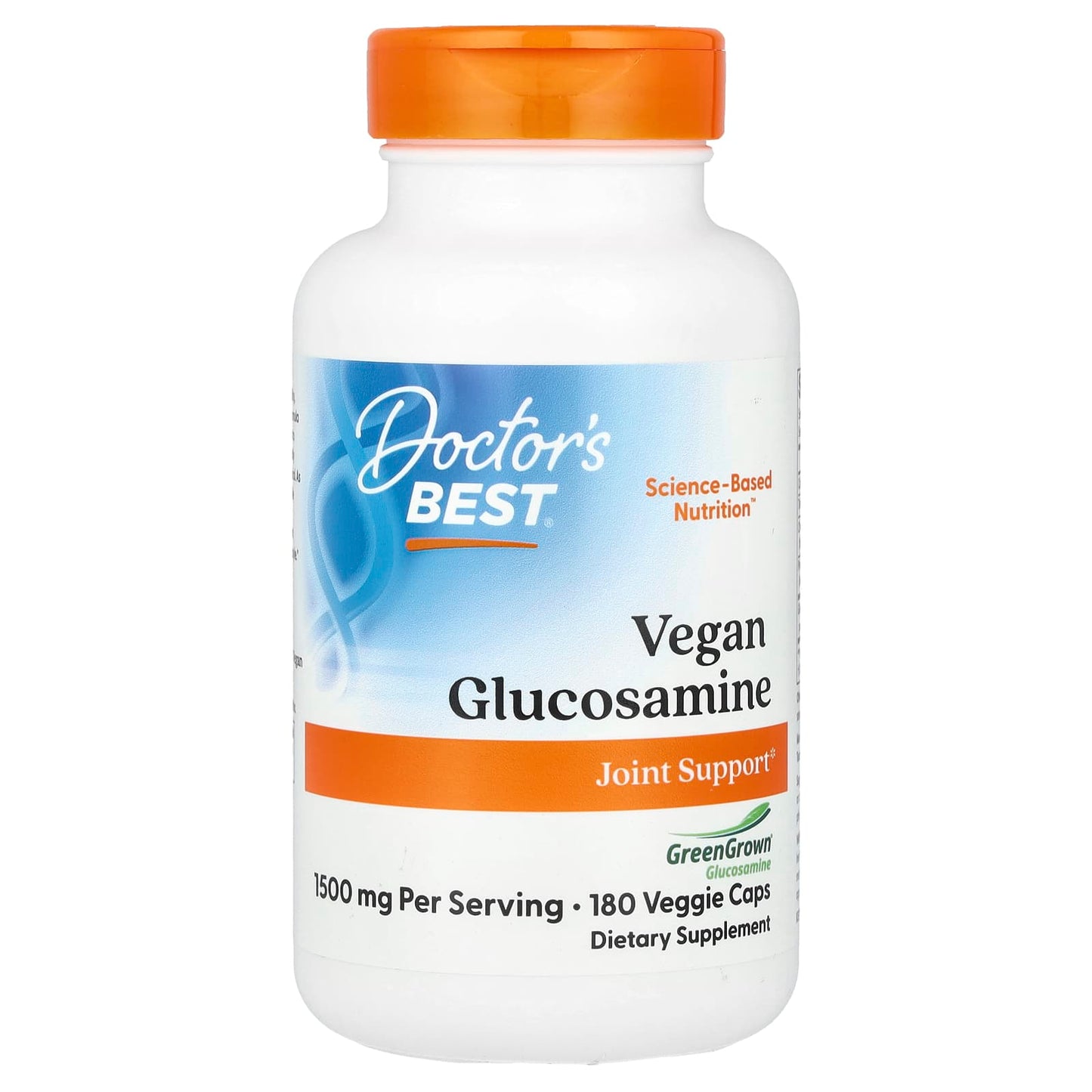 Vegan Glucosamine with GreenGrown, 1500mg - 180 vcaps