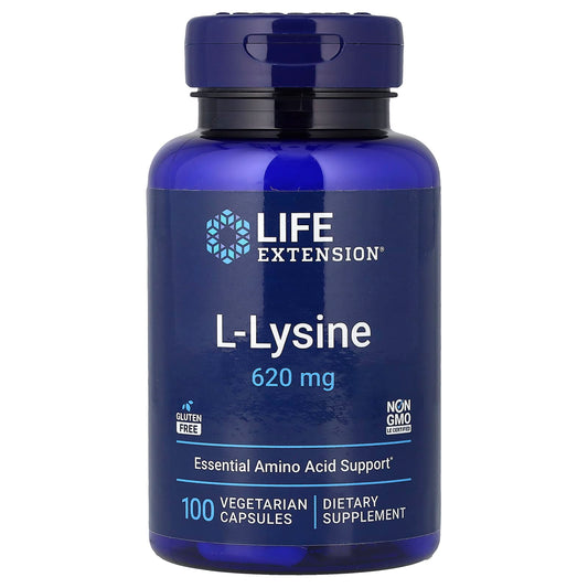 L-Lysine, 620mg - 100 vcaps
