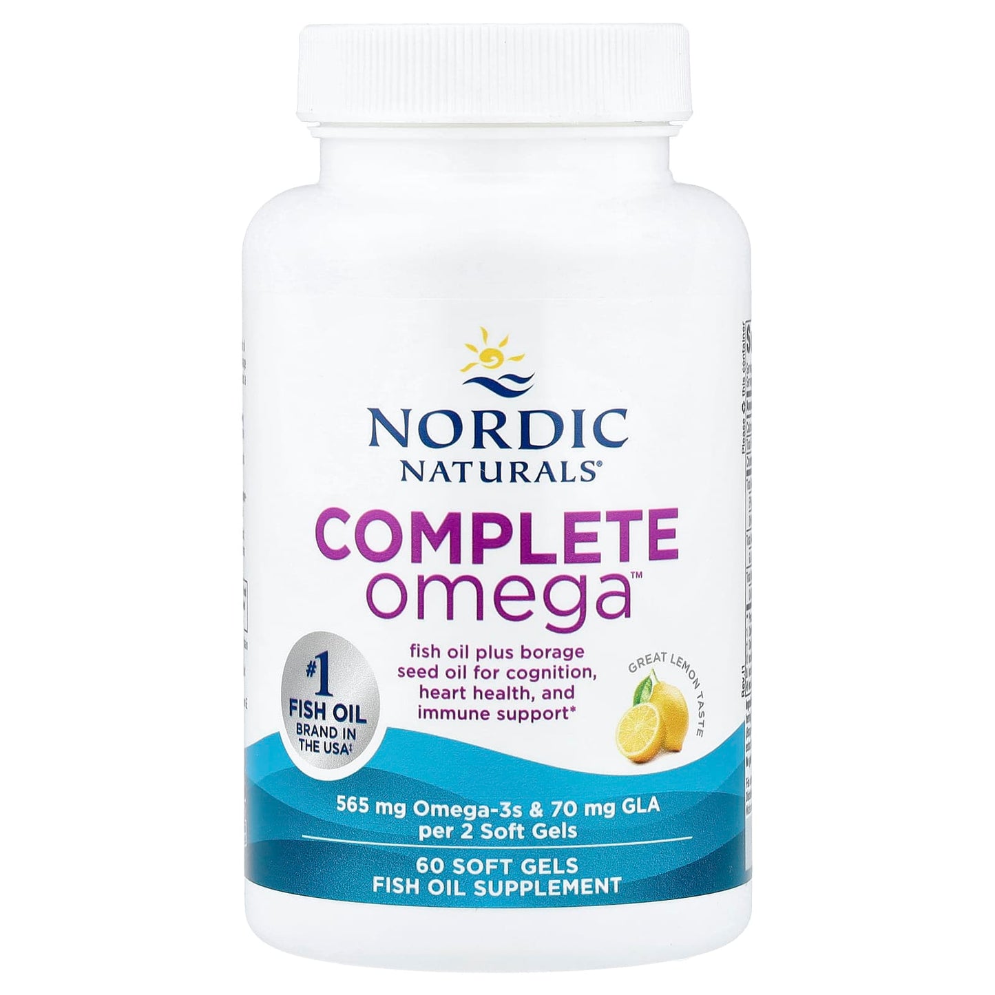 Complete Omega, 565mg Lemon - 60 softgels