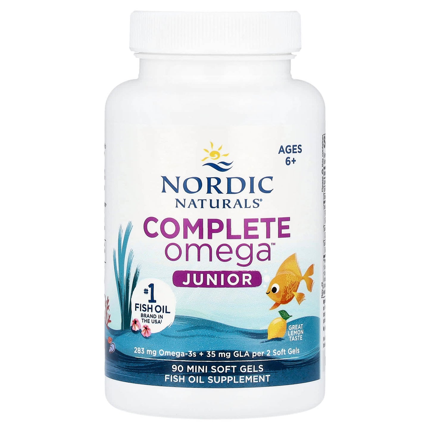 Complete Omega Junior, 283mg Lemon - 90 mini softgels