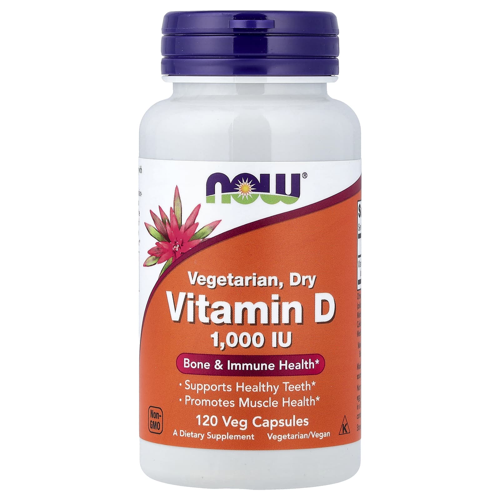 Vitamin D, 1000 IU Vegetarian - Dry - 120 vcaps