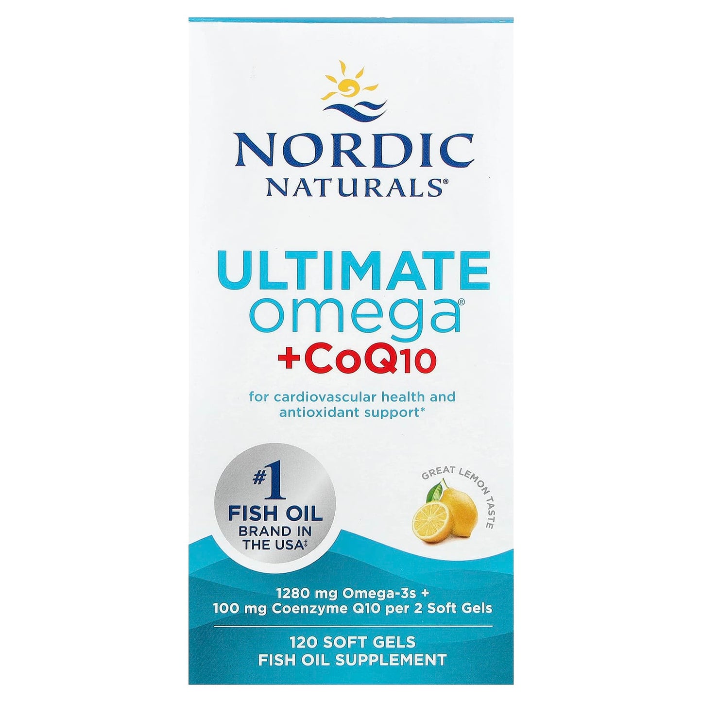 Ultimate Omega, 1280mg Lemon (EAN 768990891076) - 120 softgels
