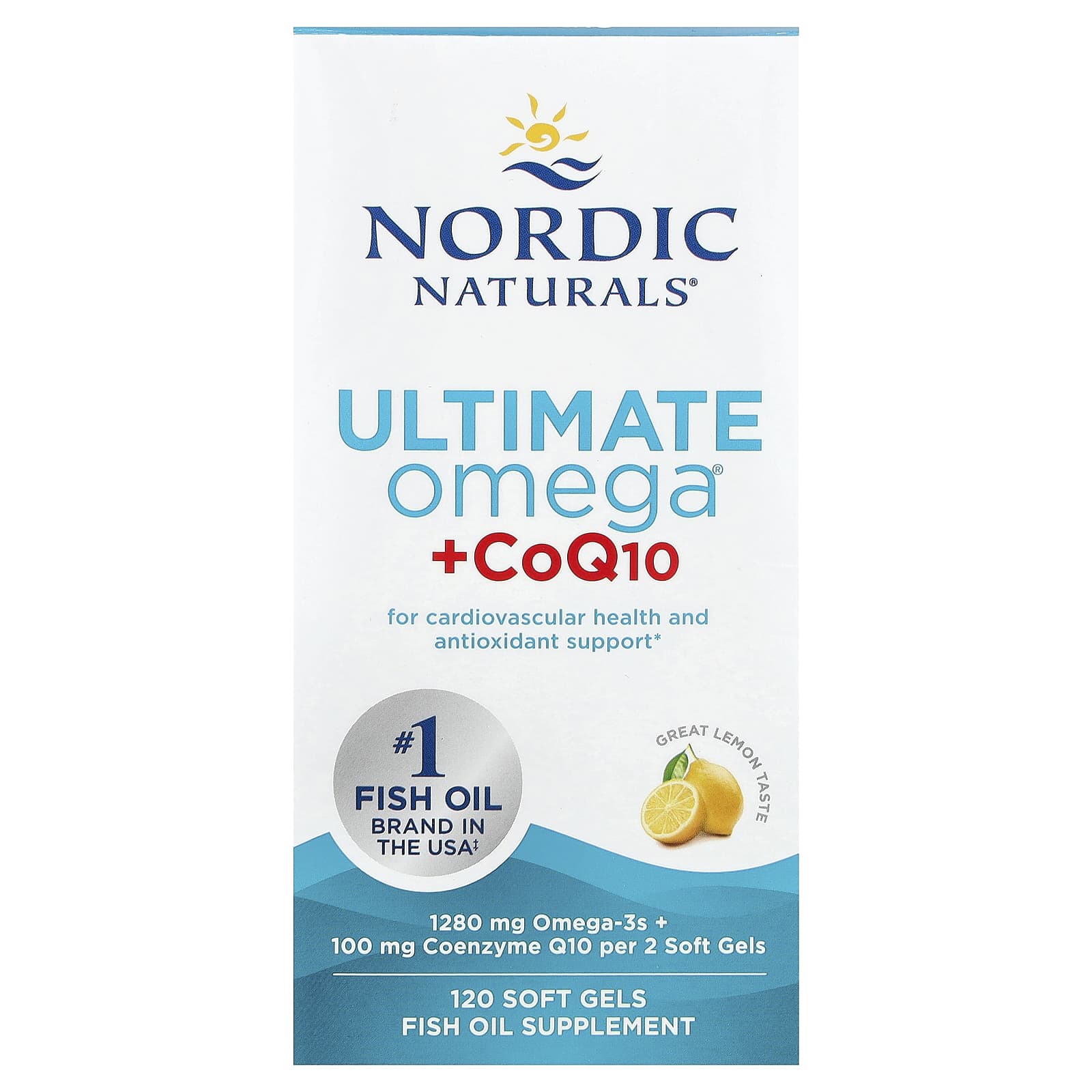 Ultimate Omega, 1280mg Lemon (EAN 768990891076) - 120 softgels
