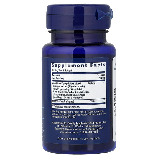 MacuGuard Ocular Support with Saffron - 60 softgels