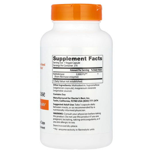 Nattokinase, 2000 FUs - 270 vcaps