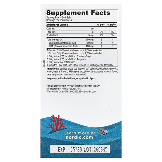 Children's DHA, Strawberry - 90 mini softgels