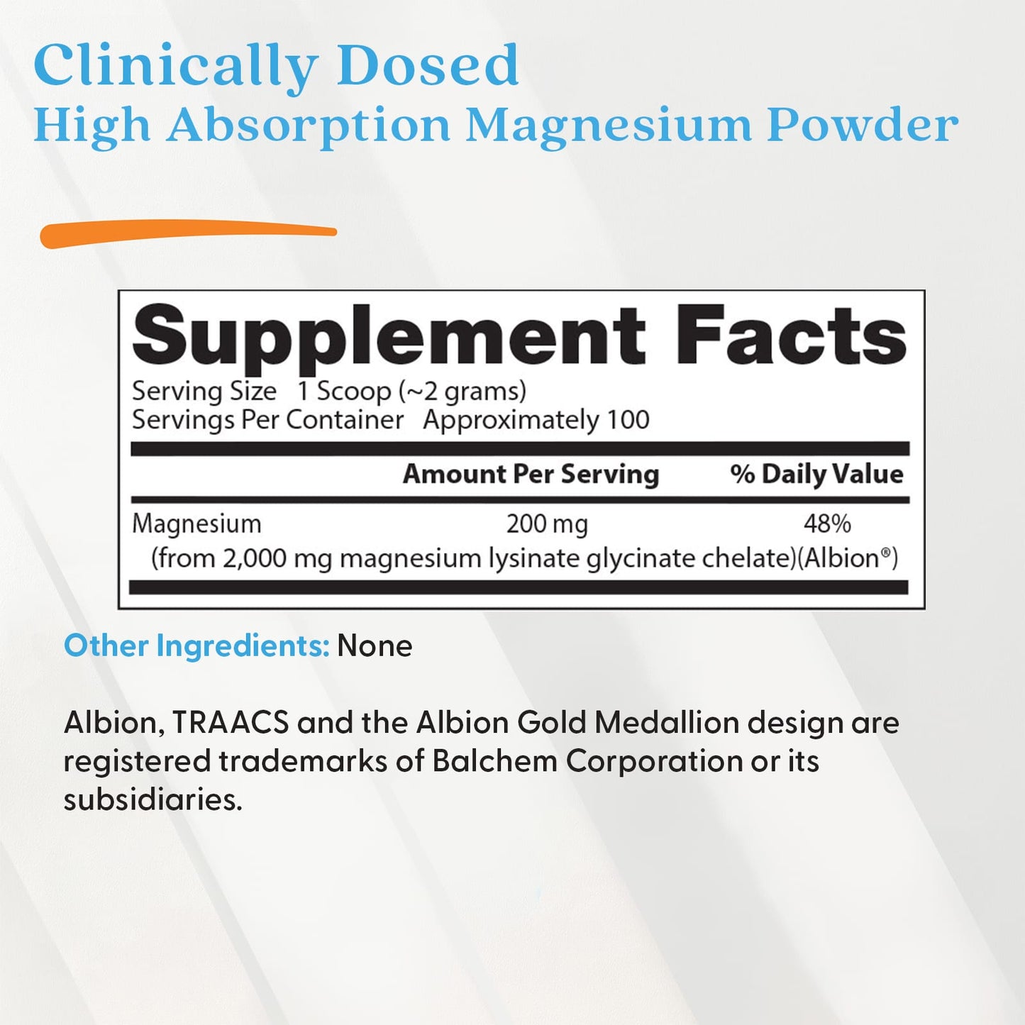 High Absorption Magnesium, Powder - 200g