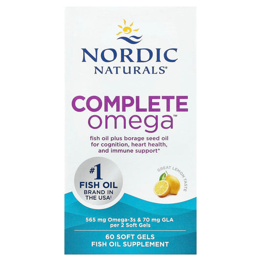 Complete Omega, 565mg Lemon - 60 softgels