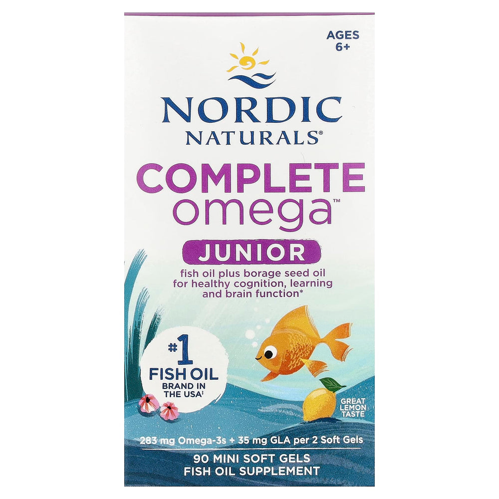 Nordic Naturals Complete Omega Junior, 283mg Lemon - 90 mini softgels