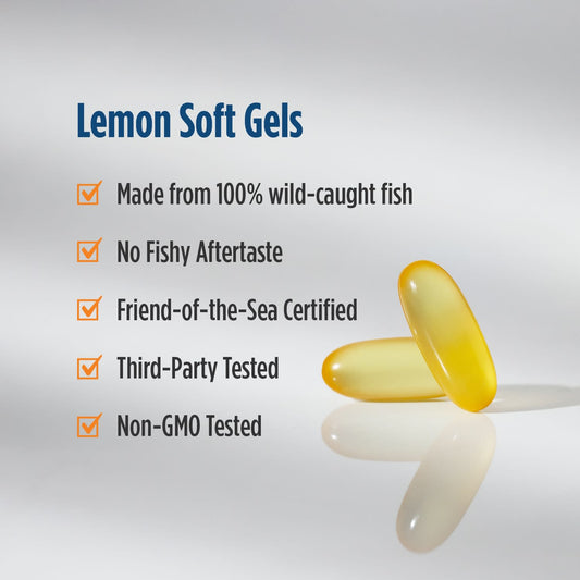 Omega-3D, 1560mg Lemon - 237 ml.