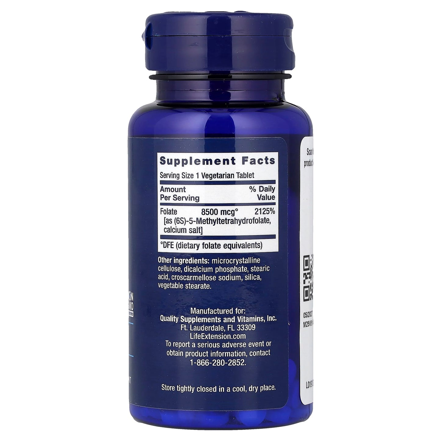 High Potency Optimized Folate - 30 vegetarian tabs