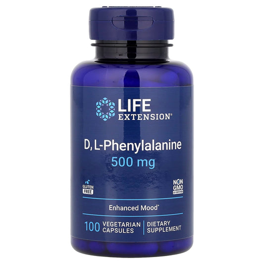 D L-Phenylalanine, 500mg - 100 vcaps