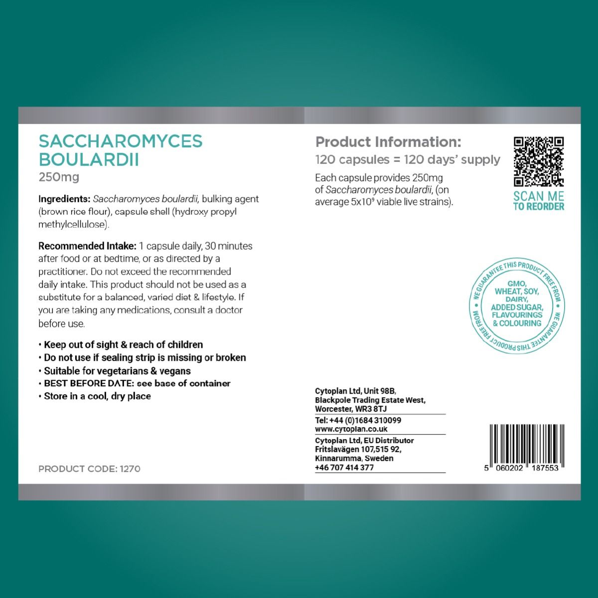Saccharomyces Boulardii - 60 vcaps