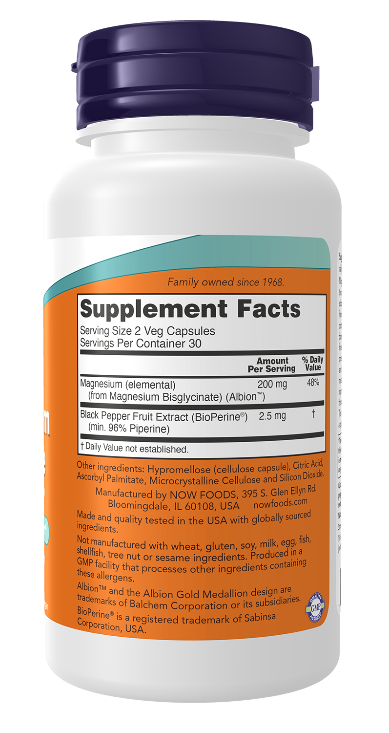 Magnesium Glycinate with BioPerine - 180 vcaps